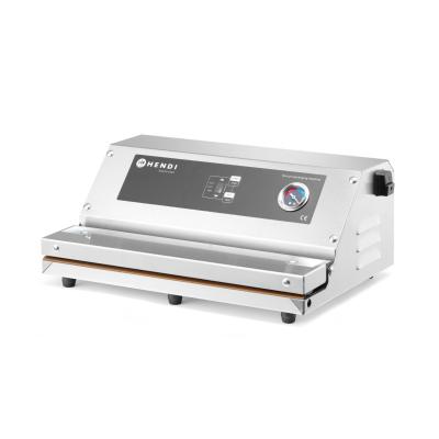 Vakuový balicí stroj - lamelový, HENDI, Profi Line, těsnicí lišta: 350 mm, 230V/250W, 383x293x(H)175mm | 970362